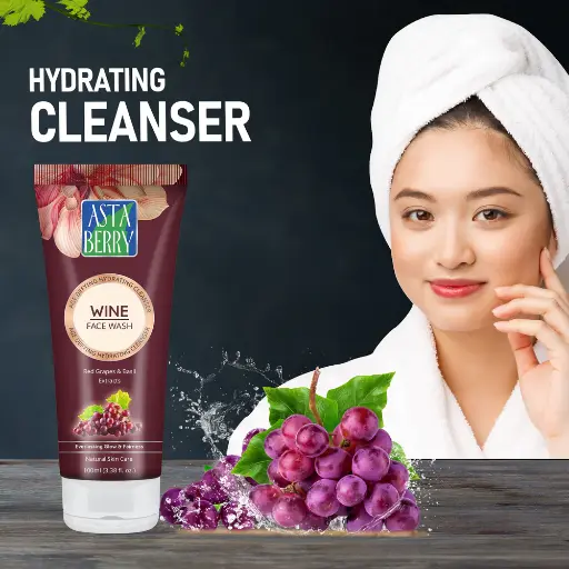 Asta Berry Wine Face Wash 60ml